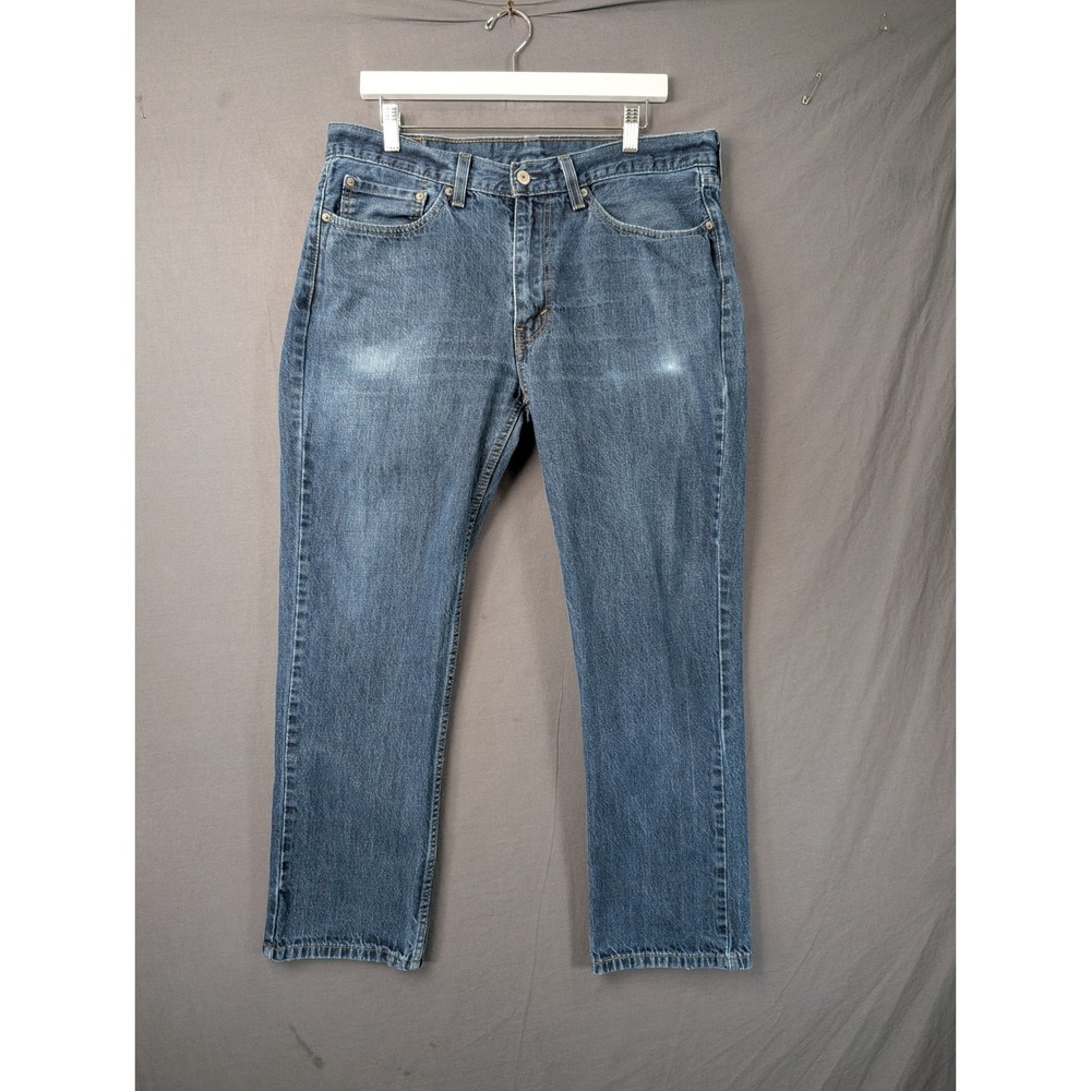 Levis 514 Straight Fit Mens Blue Denim Jeans Size 36x30